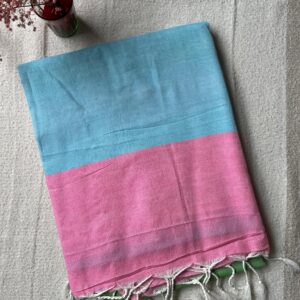 Pastel Panorama Khadi Cotton Saree| BlushSarees.in |