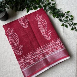 Tejasvini Linen Cotton Saree | BlushSarees.in |