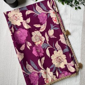 Gulraaz Cotton Saree with Tassels | BlushSarees.in |