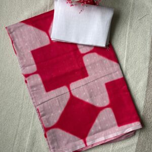 Bindu Rani Pink Bandhani Cotton Saree | BlushSarees.in |