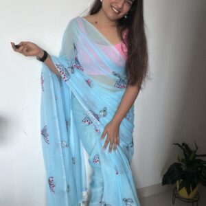 NeelPari Mumul Cotton Saree | BlushSarees.in |