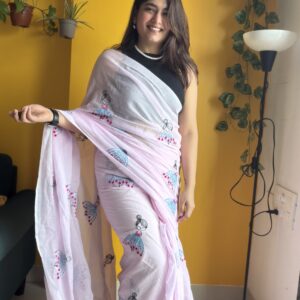 Gulabi Gudiya Mulmul Cotton Saree| BlushSarees.in |